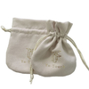 Custom Jewelry Bag Logo Drawstring Fragrance Dust Bag Chic Gift Bag Suede Vintage Luxury Earrings Jewelry Pouch with logo