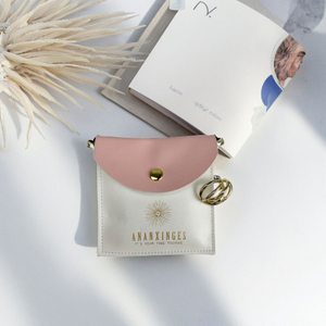 Custom Mini Button Bracelet Jewelry Pouches Envelope Shape Leather Gift Bag for Jewellery Button Bag Packaging