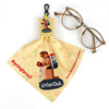 Reusable Custom Printed Gift Sling Cloth Key Chain Small Bag Microfiber Cloth Portable Digital Sunglasses Glasses Cleaning Cloth