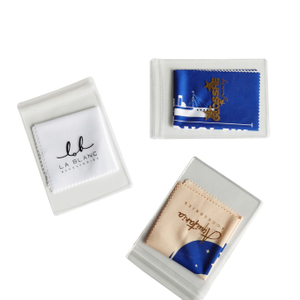 Free Reusable Luxury Gold Earring and Transparent Necklace Display Set Sealed Zip Lock Jewelry Pouch Bag for Shoes and Clothing