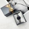 Luxury High Quality Custom Logo Black Cardboard With Foam Insert Paper Gift Packaging Single Set Watch Box