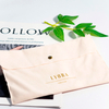 Wholesale Custom Organic Cotton Drawstring Bag Recyclable Fabric Dustbag with Calico Style for Clothing Jewelry Shoes Shopping