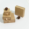 Custom Logo Printed Eco-Friendly Kraft Paper Watch Box Perfume Earring Ring Cardboard Drawer Storage Luxury Storage Solution