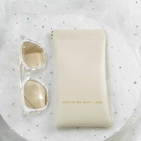 Custom Logo PU Leather Sunglasses Bag Portable Automatic Closure Storage Bag Glasses Lens Pouch
