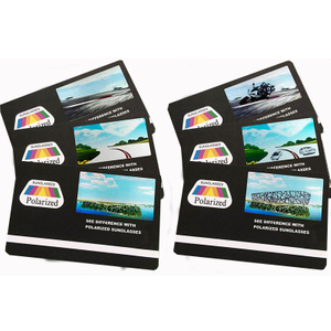 Wholesale Eco-Friendly Polarized Sunglasses Tester Glasses Accessories with Test Card