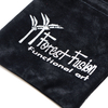Custom Gold Printing Black Velvet Drawstring Pouch Gift Bag Jewelry Pouch with logo