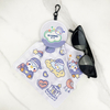 Personalized Mini Optical Eyeglass Glasses Microfiber Lens Cleaning Keychain Cloth With Logo Sunglass Cloth