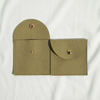 Custom Logo Microfiber Envelope Button Bag Necklace Pendant Ring Bracelet Storage Bag Microfiber Jewelry Packaging Pouch