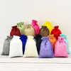 Wholesale Small Linen Jute Drawstring Jewelry Travel Pouch Custom Design Gift Storage Hemp Burlap Bags With Logo