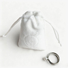 Wholesale Custom Print Soft Jewelry Flannel Velvet Bag Flannel Drawstring Bag Jewellery Pouch for Ring