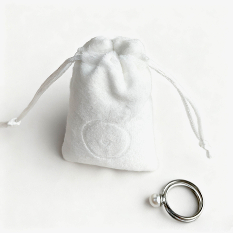Wholesale Custom Print Soft Jewelry Flannel Velvet Bag Flannel Drawstring Bag Jewellery Pouch for Ring