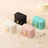 Custom Mini Ring Jewelry Box Button Earring Storage Jewelry Box Portable Luxury Colorful Small Travelling Jewelry Box