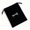 Custom Logo Velvet Jewelry Drawstring Pouch Recyclable Small Jewelry Packing Bag Earrings Necklace Other Small Jewelry Items