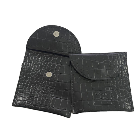 New Wholesale Custom Logo PU Leather Envelope Flap Bag Dustproof Luxury Bracelet Necklace Jewelry Pouch with logo