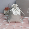 Custom Luxury Silk Satin Pouch Jewelry Gift Storage Bag Drawstring Satin Jewelry Gift Bags With Embroider Logo