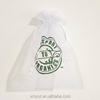 Shoe Bag/organza Pouch Logo or Customized Acceptable Cheap Custom Printed Organza Gift Drawstring Recyclable White with Pink