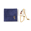 Yu Touch Luxury Mini Flap Envelope Pouch Small Suede Jewelry Pouch with Embossing Logo for Rings Earrings Necklaces Gift Storage