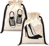 Customized Luxury White Cotton Flap Dust Bag Organza Drawstring for Handbag and Clothes for Gift Packaging