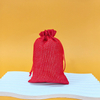 Recyclable Custom Linen Drawstring Pocket Crystal Sachet Bag Perfume Medal Jewelry Bag Jute Gift Jewelry Pouch with Logo