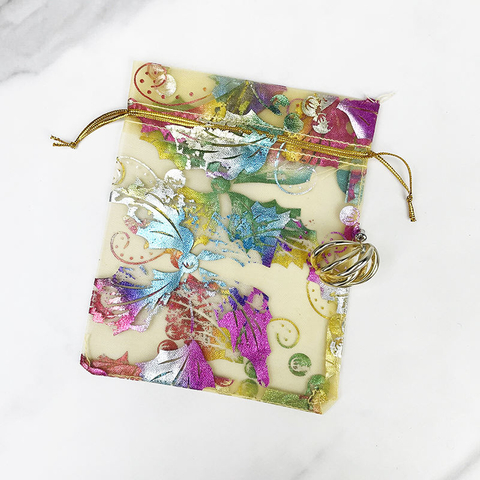 Custom Printed High Quality Organza Bags 24 Colors Leaf Snowflake Flower Drawstring Wedding Gift Pouches Jewelry Gift Packaging