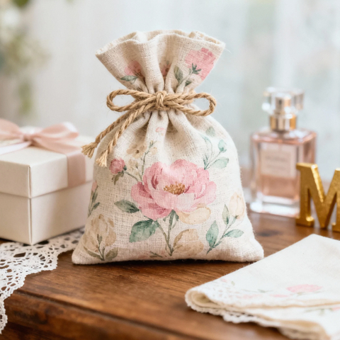Custom Printing Small Cotton Pouch Pouch Bag Cotton Muslin Jewelry Bag Cotton Canvas Jewelry Pouch