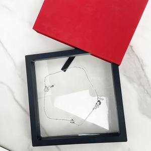 Custom High Quality Transparent Pe Film Plastic 3d Floating Frame Display Holder Jewelry Case Box Packaging