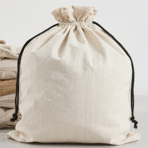 35x40 Large Cotton Canvas Roll Top Bag Custom Drawstring Twill Packing Bag for Heavy Duty Shipping and Storage
