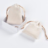 Luxury Beige Soft Suede Jewelry Pouch Custom Print Drawstring Suede Bags Dust-proof Gift Ring Earring Cosmetic Packaging Bag