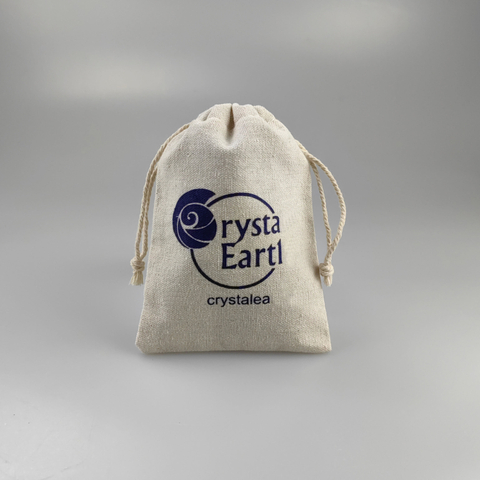 8*10 cm Custom Logo Printed Beige Medium Cotton Drawstring Pouch Canvas Gift Jewelry Packaging Bags
