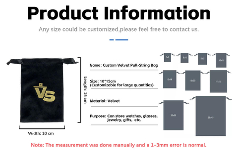 5*7cm 7*9cm 8*10cm Bag Velvet Customized Logo Wholesale 11 Colors Gift Pouch Jewelry Packaging Drawstring Bag