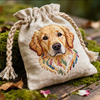 Eco-frinedly Custom Logo Cotton Bag Pet Ashes Canvas Cotton Pouch Yoga Linen Cotton Dust Drawstring Bag