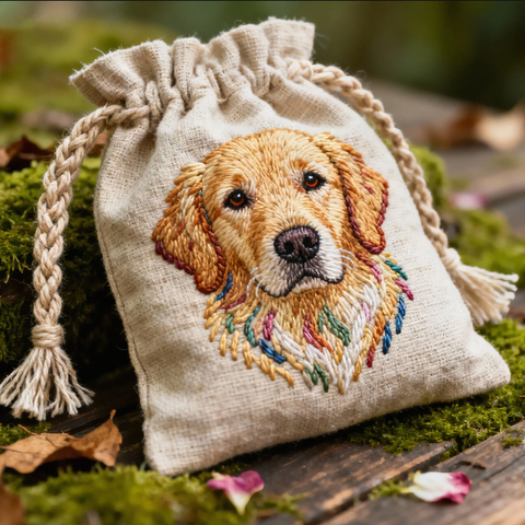 Eco-frinedly Custom Logo Cotton Bag Pet Ashes Canvas Cotton Pouch Yoga Linen Cotton Dust Drawstring Bag