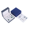 Wholesale Hot Sale Brushed Leather Paper Jewelry Box Set Velvet Ring Necklace Earrings Storage Box Elegant Packaging for Jewelry