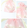 Custom Printed Silk Satin Drawstring Dust Bag for Cloth Underwear Cap Shoe Hair Packaging Gift Bags Embroidered Jewelry Bags