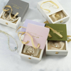 Customizable Soft Foldable Satin Mat Cardboard Display Box Sliding Drawer with Handle for Gift & Jewelry
