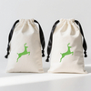 Wholesale Custom Logo Eco Reusable Muslin Favor Gift Fabric Packaging Pouch Organic Cotton Drawstring Dust Bag
