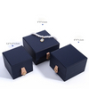 High-End White PU Leather Jewelry Box Set Custom Logo Packaging for Earrings Bracelets Necklaces Rings