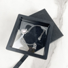 Transparent PE Film Display Transparent Shell 3D Suspended Film Floating Frame Rectangular Black Sliding Drawer Jewelry Box
