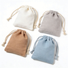 Eco Friendly Custom Logo Printed Gift Cloth Colorful Canvas Cotton Double String Handbag Shoe Dust Drawstring Pouch Bag