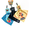 Reusable Custom Printed Gift Sling Cloth Key Chain Small Bag Microfiber Cloth Portable Digital Sunglasses Glasses Cleaning Cloth