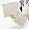 Fashion Microfiber Custom Logo Microfiber Envelope Packaging Pouch Luxury Small Jewelry Gift Necklace Rings Earrings Bag