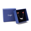 Jewel Gift Box Packaging Boxes /Custom Cardboard Necklace Ring Gift Caixa Para Joias Packaging Customized logo
