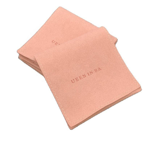 Yu Custom Microfiber Jewelry Pouch with Envelope Style Band Earrings Accepts Touch and Debossed Printing for Gift Display