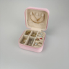 Free Sample Custom Logo Velvet Jewelry Packaging Box Multiple Use Leather PU Leather Box Ring Earrings Necklace Mix Use Set