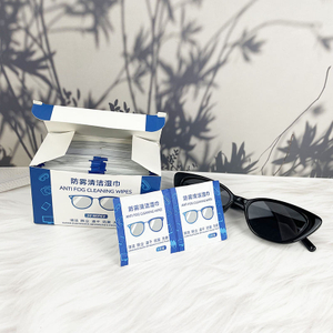 Factory One-off OEM Disposable Anti Fog Optical Glasses Cleaning Screen Lens Wet Wiping Paper Tissue