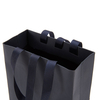 Luxury Kraft Paper Bag with Custom Logo for Jewelry Packaging and Shopping Features Ribbon Handles and Is Food Safe