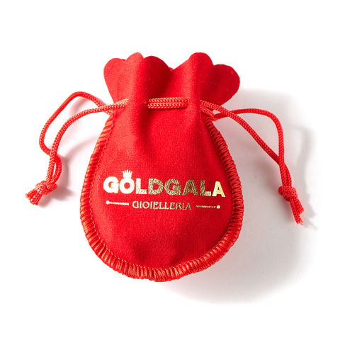 Small Size Portable Hot Stamping Velvet Pouch Custom Logo Drawstring Jewellery Packaging Bag Bracelet Gift Velvet Bag Yu-touch