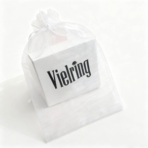 Wholesale Custom logo Packaging Organza Bag Large Gift Pouch Wedding Jewelry Sheer Organza Bag With Satin Rope