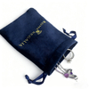 Velvet Luxury Drawstring Bag with Gold Print Hot Sellers for Socks Candle Gift & Jewelry Storage Screen Printing Finish