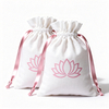 Luxury Cotton Drawstring Dust Bag Custom logo Printed Cotton Cloth Bag Jewelry Gift Drawstring Packaging Bag
